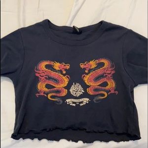 Dragon Lettuce Edge Crop top